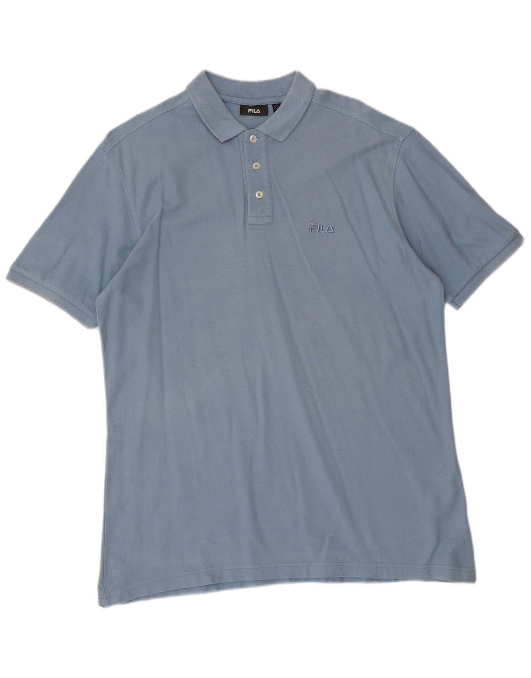 Fila Polo Hombre Algodón Azul Grande