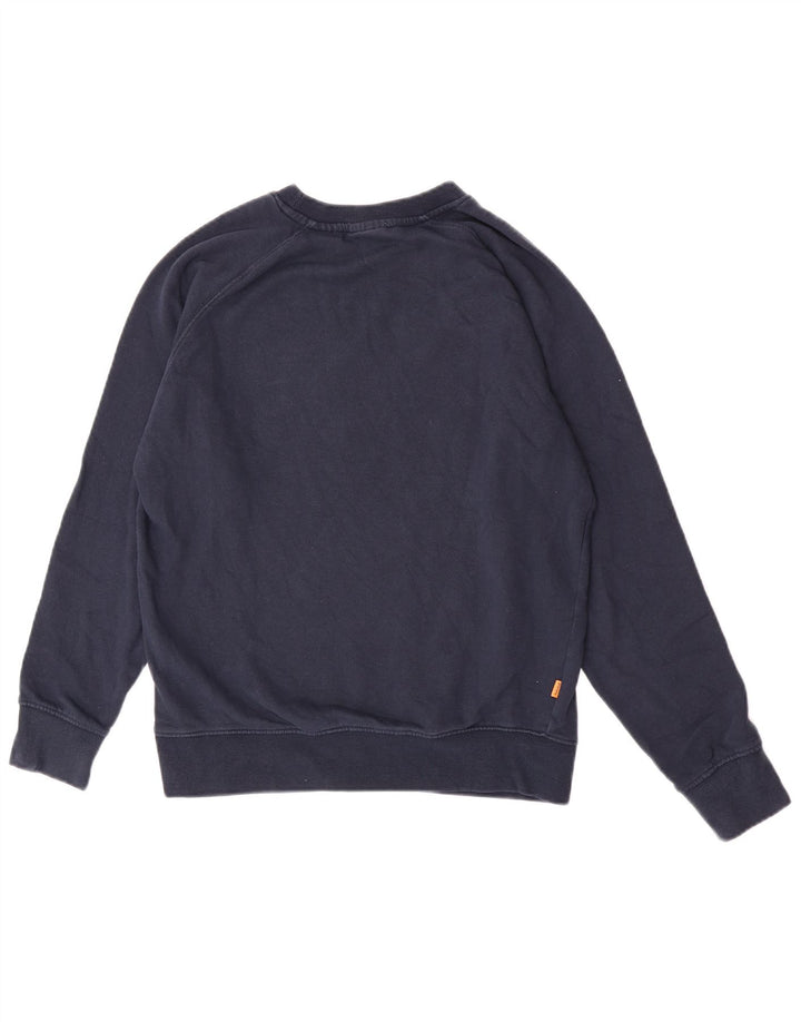 Timberland Hombre Graphic Regular Fit Sudadera Jumper Pequeño Azul Marino