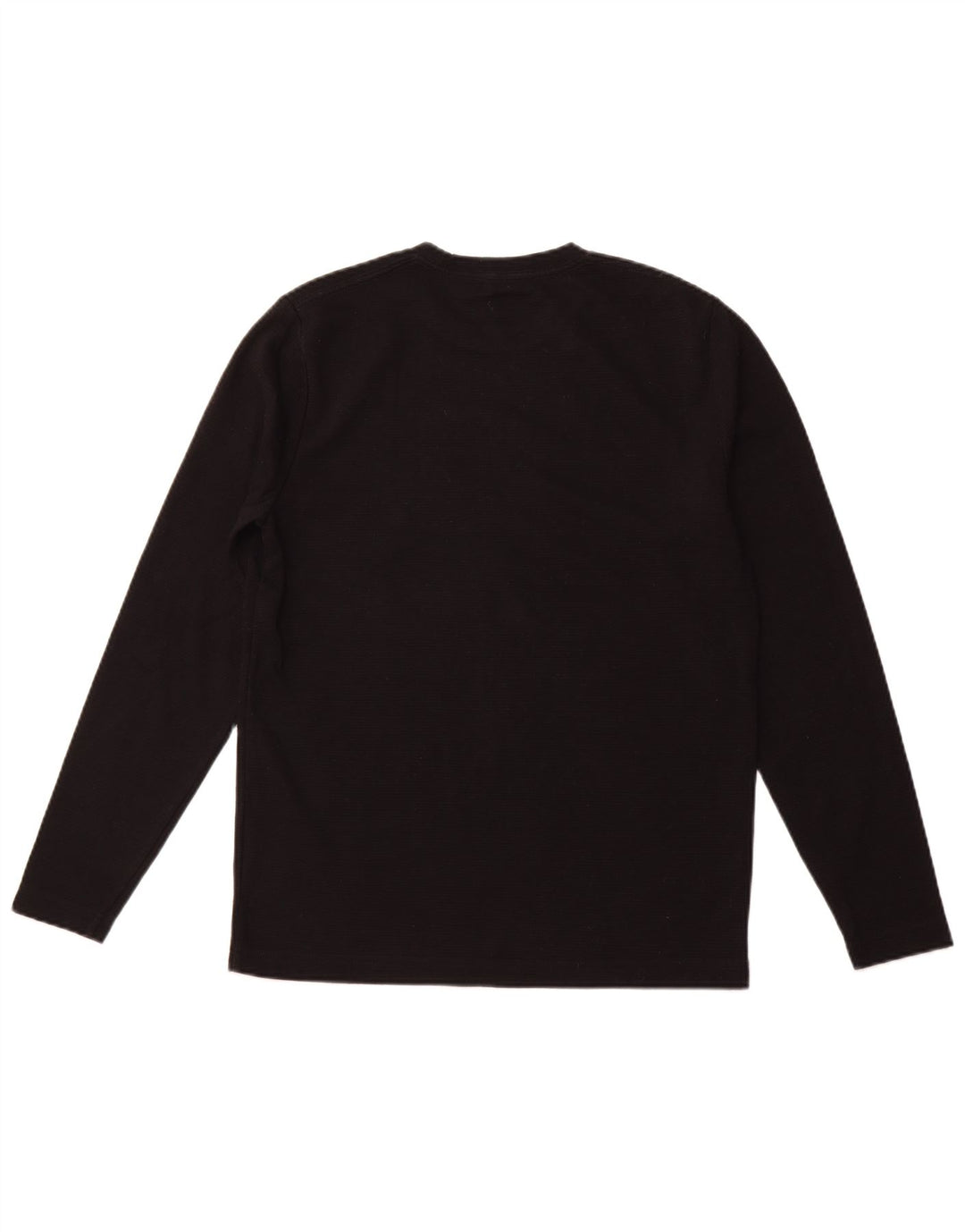 HOLLISTER Top gráfico de manga larga para hombre Negro mediano