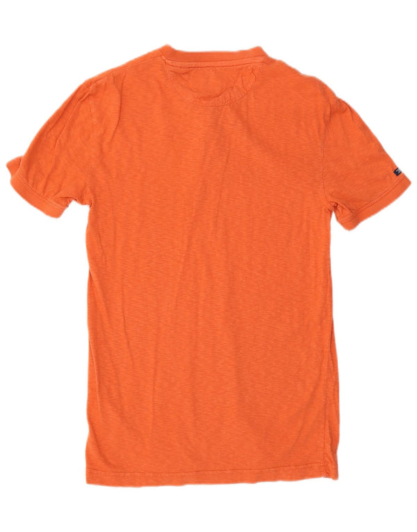 Superdry Camiseta para hombre Top Medium Orange Cotton