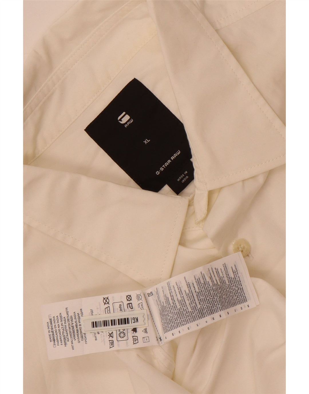 Camisa G-Star Hombre XL Algodón Blanco
