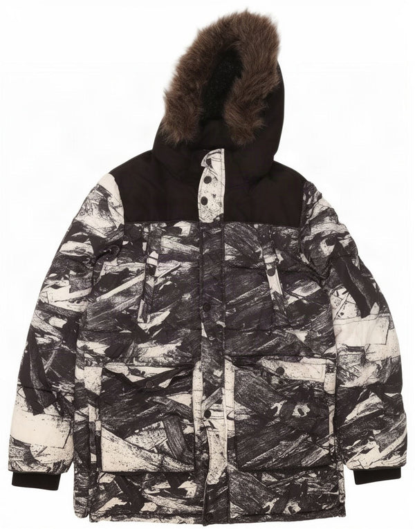 Superdry Chaqueta de esquí con capucha para hombre ES 42 XL Poliéster color negro