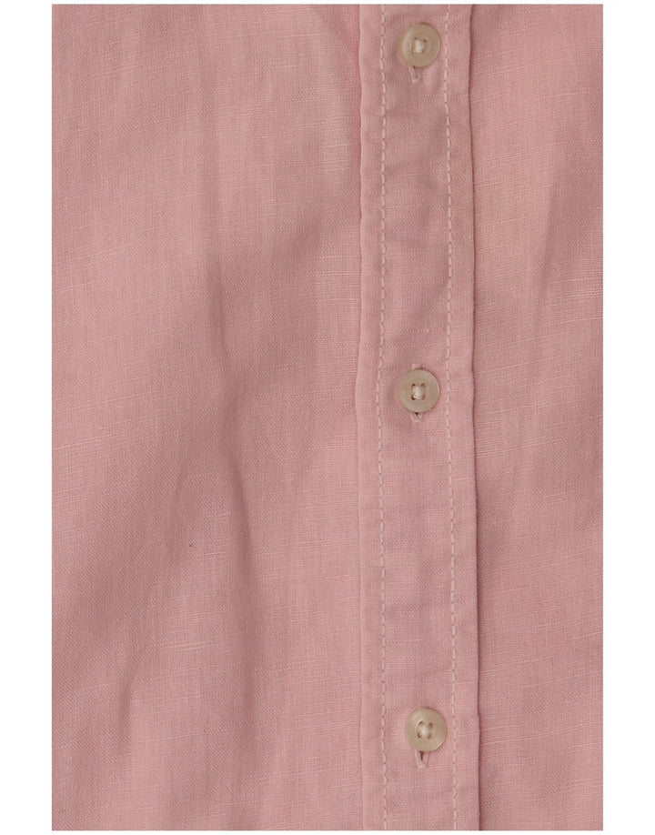 Camisa Tommy Hilfiger Hombre de Manga Corta Rosa Medio