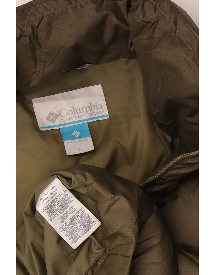 Columbia Chaqueta acolchada para hombre UK 40 Grande Poliéster verde
