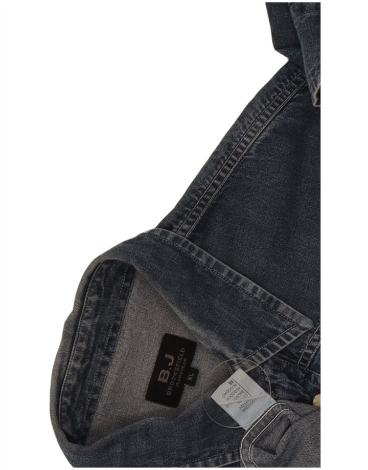Brooksfield Camisa Vaquera Hombre XL Algodón Azul