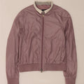 Fay Chaqueta Bomber para Mujer UK 44 Grande Púrpura Colorblock Poliamida