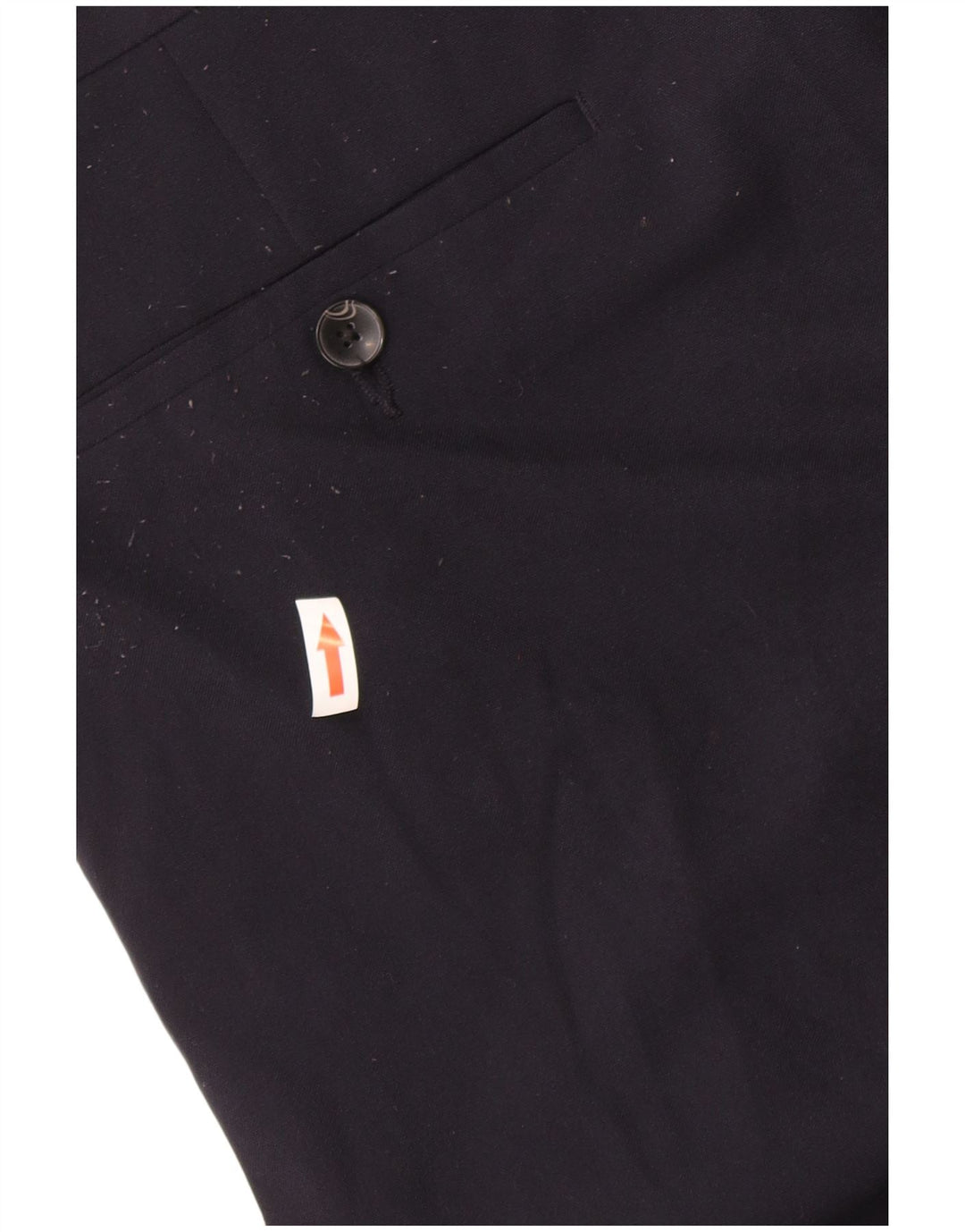 Marks & Spencer Pantalón chino de corte regular para hombre W36 L27 Poliéster azul marino