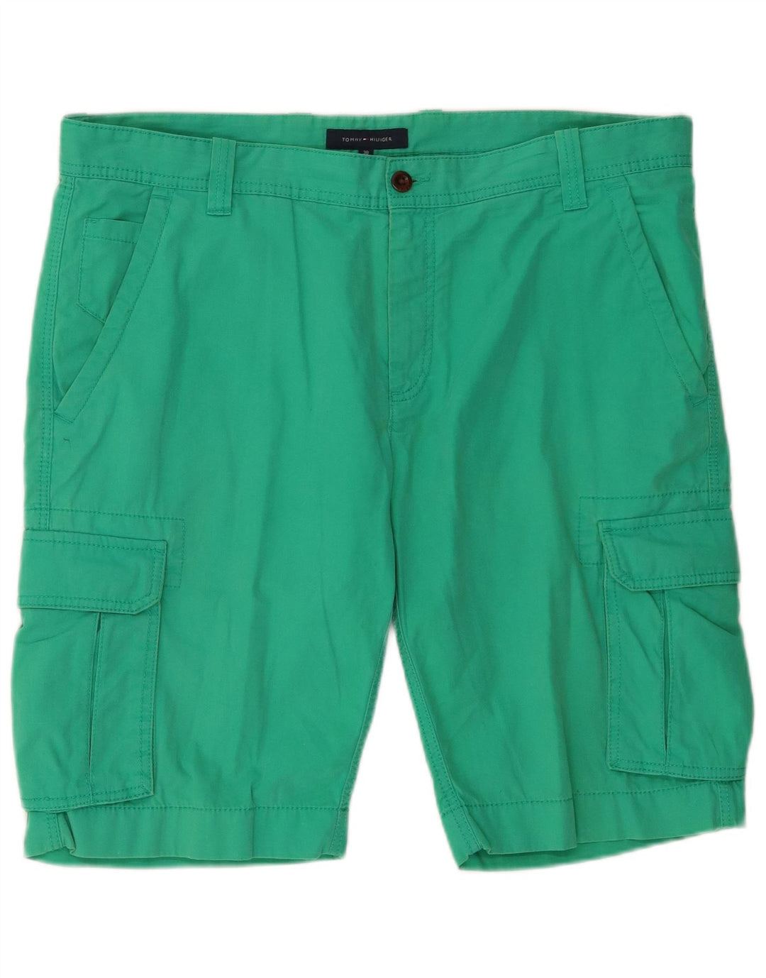 TOMMY HILFIGER Shorts cargo para hombre W38 XL Algodón verde