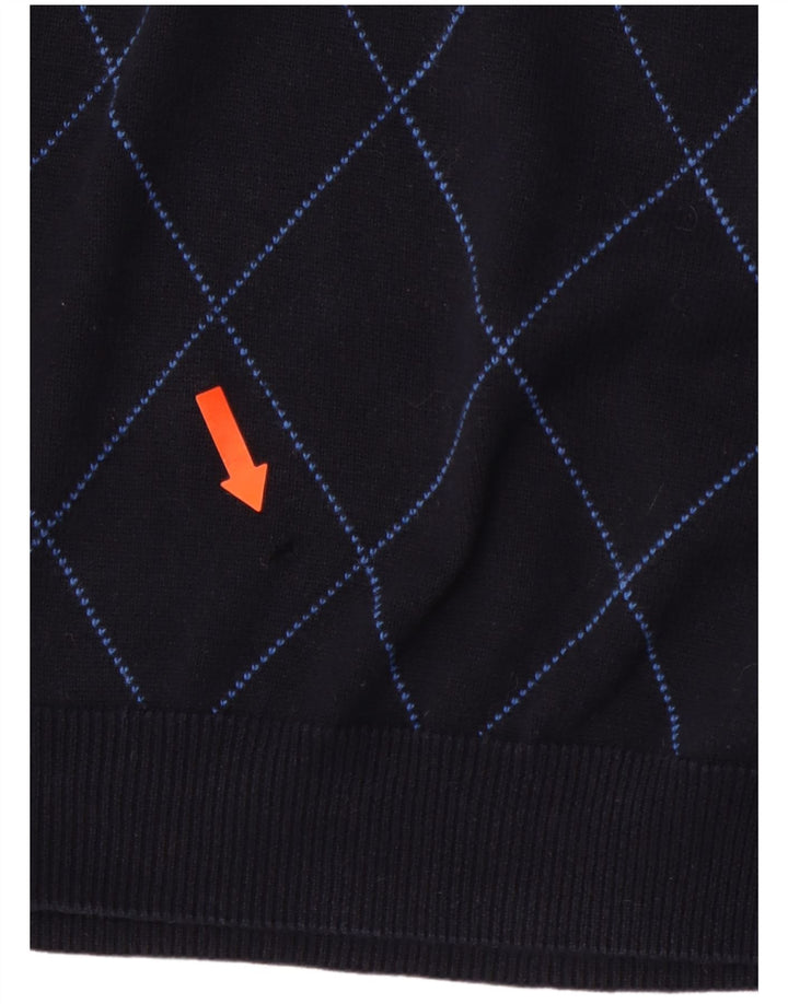 CHAPS Chaleco para hombre Camiseta sin mangas XL Azul marino Argyle/Diamond Algodón