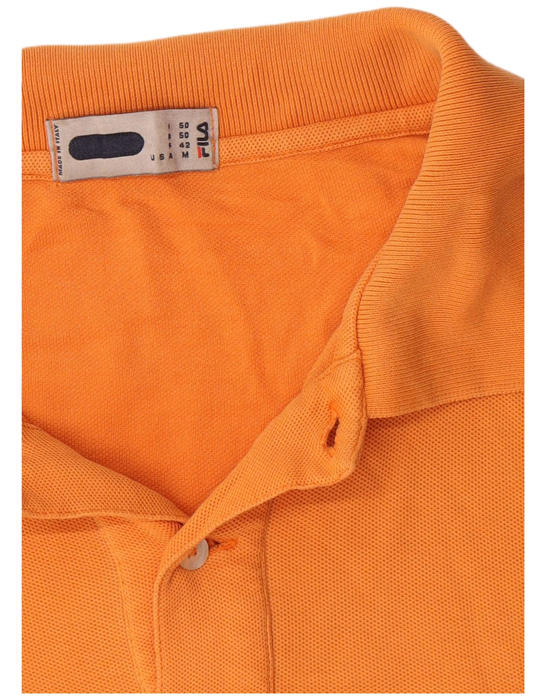 Polo Fila Hombre IT 50 Algodón Naranja Mediano