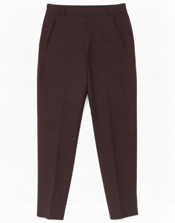 Hache Pantalones casuales cónicos para mujer IT 40 Small W24 L25 Viscosa gris