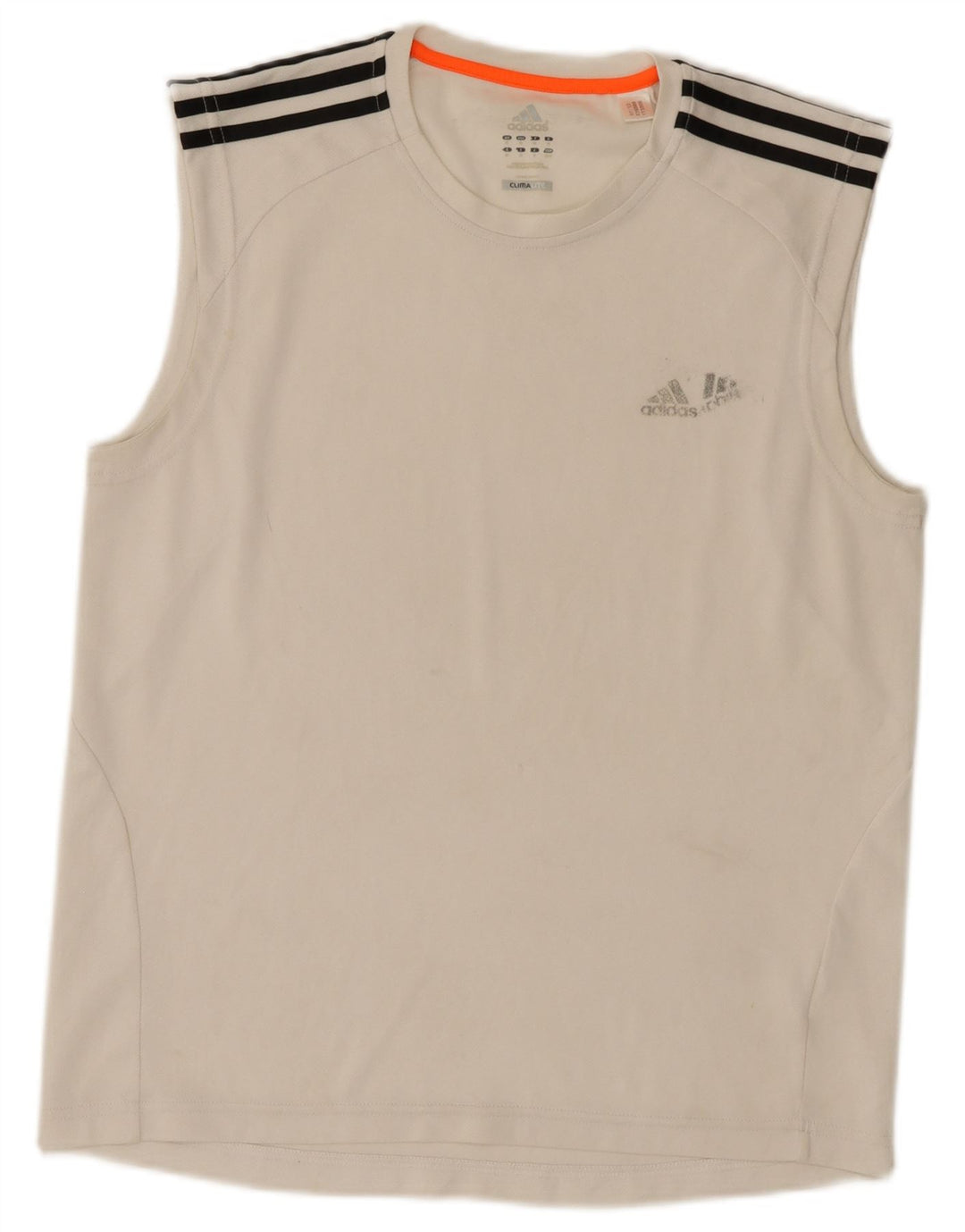 Adidas Hombre Climalite Chaleco Top Medio Blanco