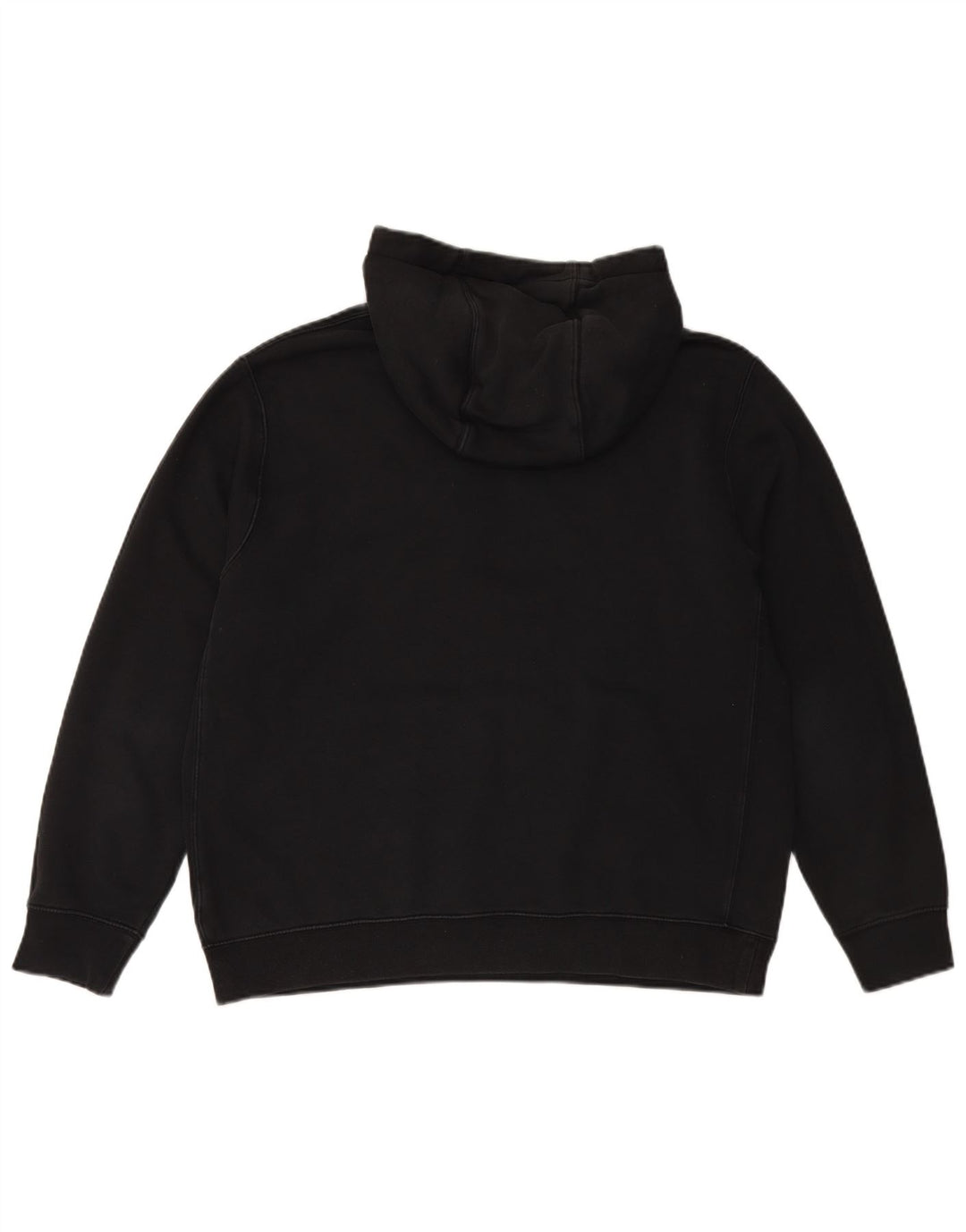 NIKE Sudadera con capucha para hombre, talla grande, algodón negro