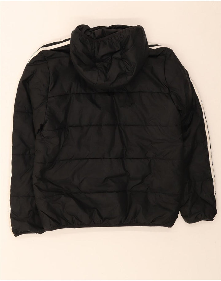 Adidas Chaqueta acolchada con capucha para niño 12-13 años Negro Poliéster