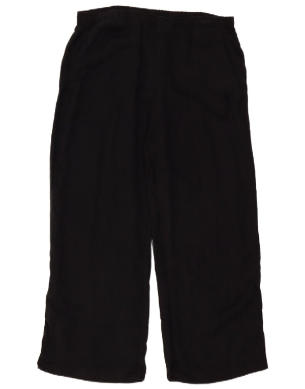 Zara Mujer Pantalones Holgados De Talle Alto XL W36 L29 Negro