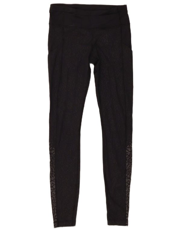 Lululemon Leggings para mujer US 6 mediano negro estampado animal