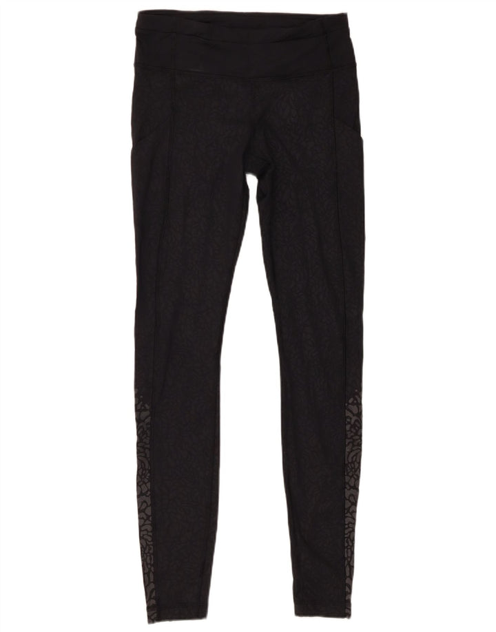 Lululemon Leggings para mujer US 6 mediano negro estampado animal