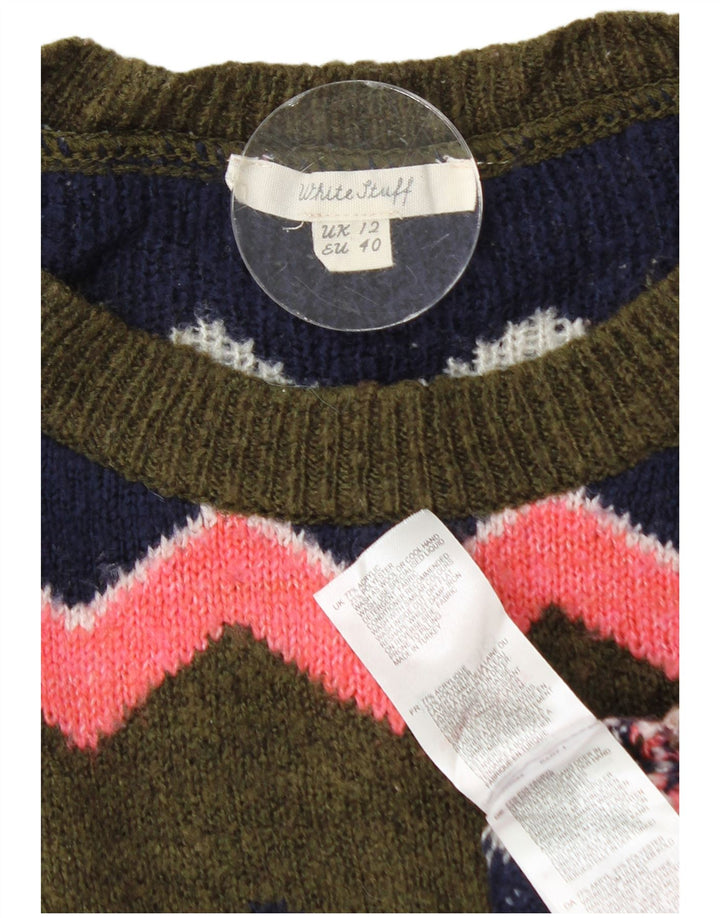 White Stuff - Jersey de cuello redondo para mujer, talla M, multicolor