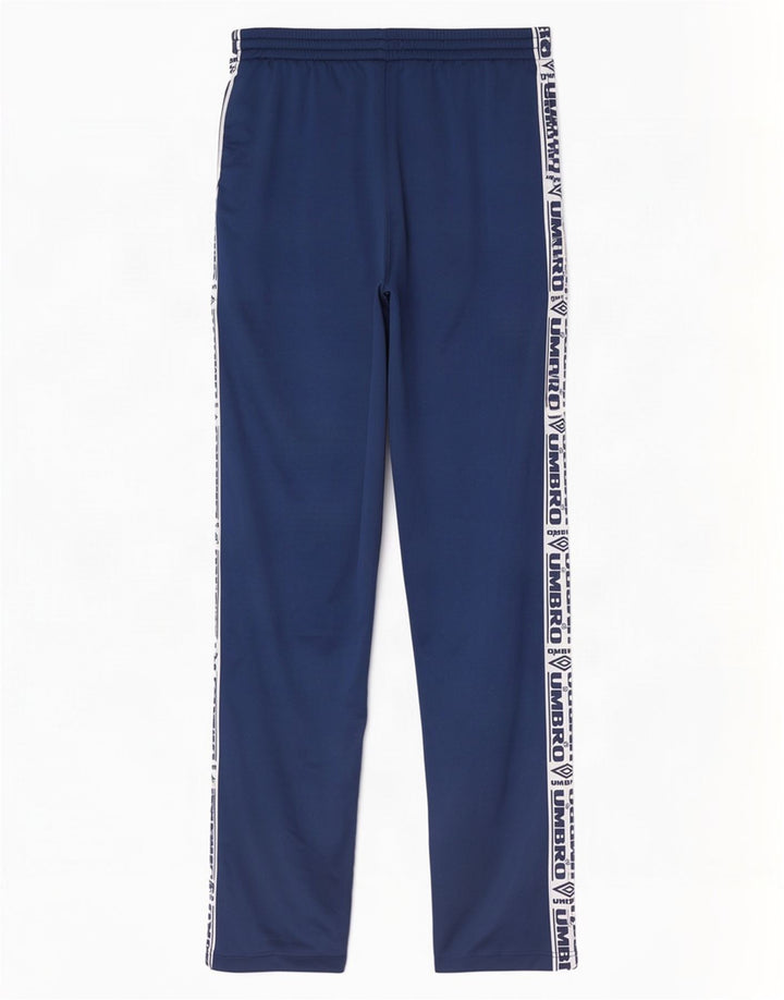 Umbro Hombre Pantalones De Chándal Con Gráfico Grande Azul Marino Colorblock