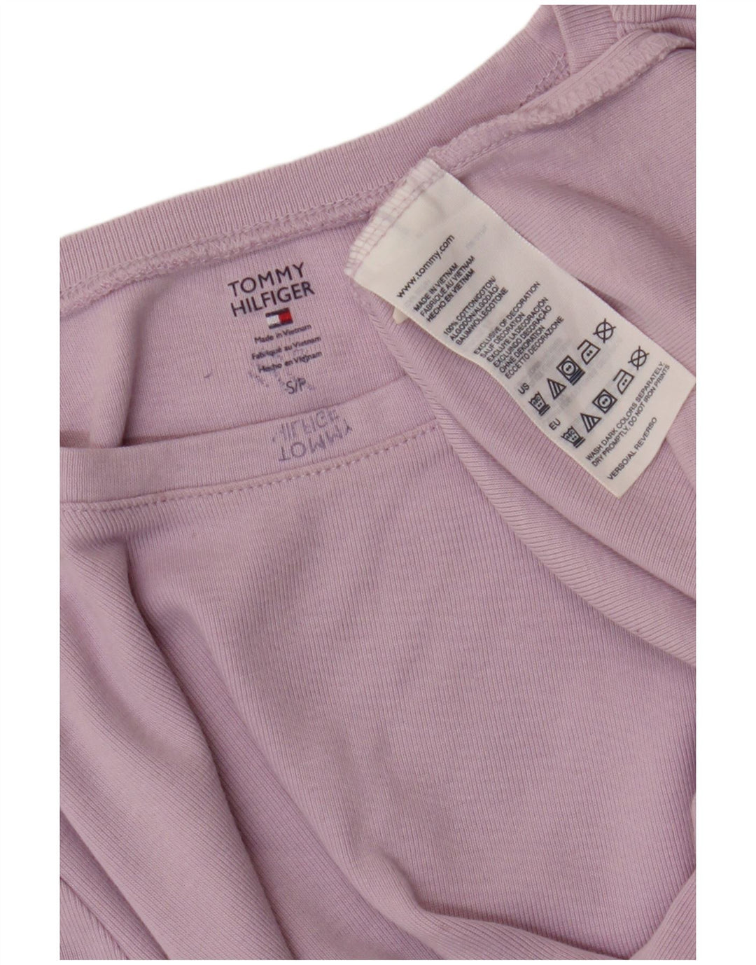 TOMMY HILFIGER Womens Top Long Sleeve UK 10 Small Purple Cotton Vintage Tommy Hilfiger and Second-Hand Tommy Hilfiger from Messina Hembry 