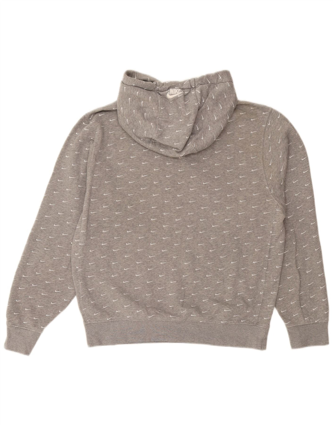 Nike Jersey con capucha gráfica para hombre, talla pequeña, algodón gris