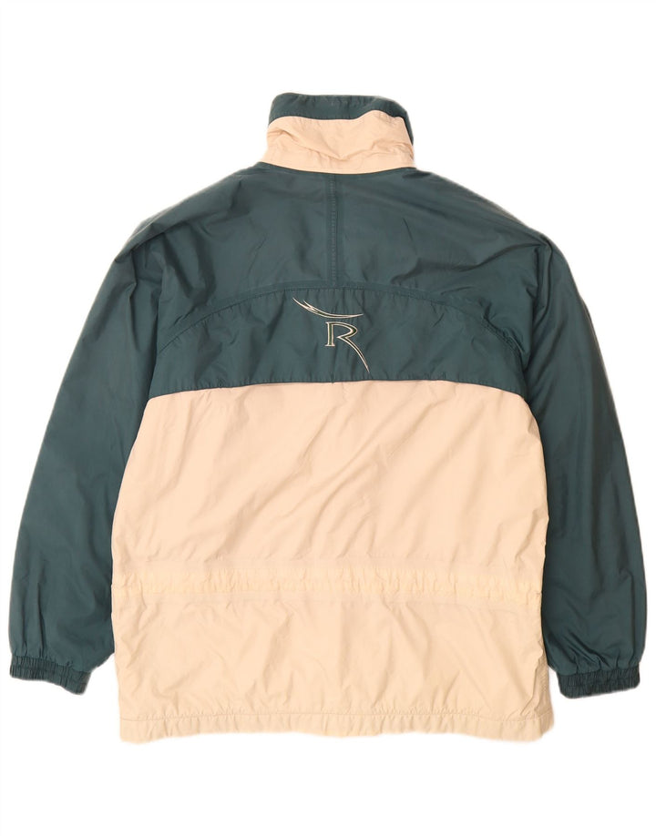 Chervo Chaqueta cortavientos estampada para hombre UK 36 Small Verde Colorblock