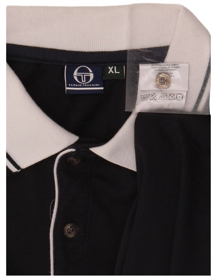 SERGIO TACCHINI Polo Hombre XL Azul Marino Algodón