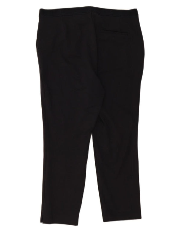 Marks & Spencer Pantalones de traje ajustados para mujer UK 40 Large W34 L25 Negro
