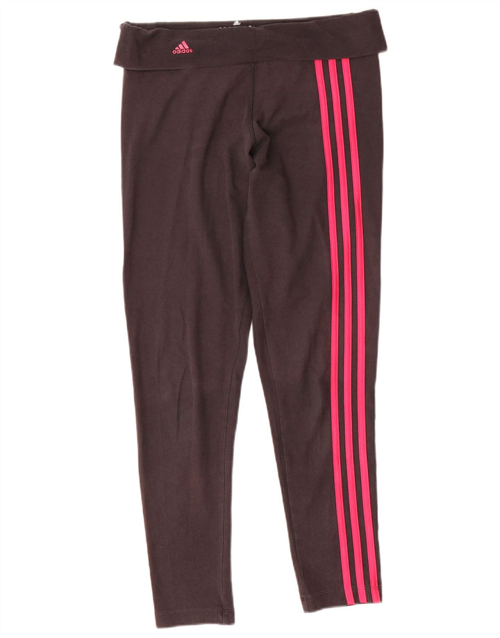 Adidas Leggings Climalite para mujer Reino Unido 12/14 Mediano Negro Poliéster