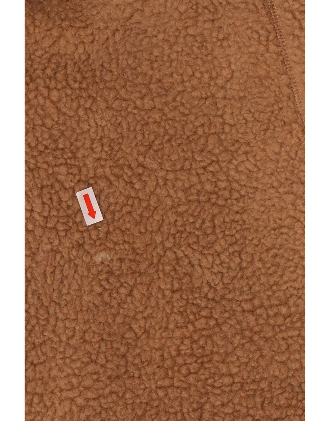 Vintage hombres polar reversible Gilet Reino Unido 38 poliéster beige medio