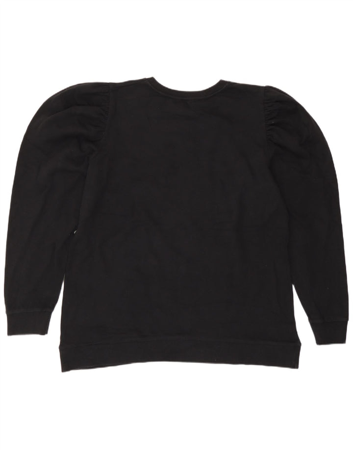 Zara Mujer Sudadera Jumper UK 46 Large Negro