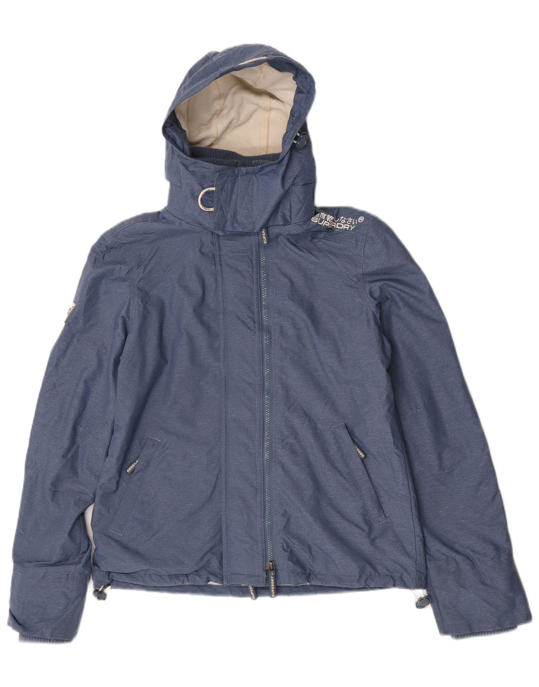Superdry Chaqueta Cortavientos Gráfica para Mujer UK 44 Azul Medio