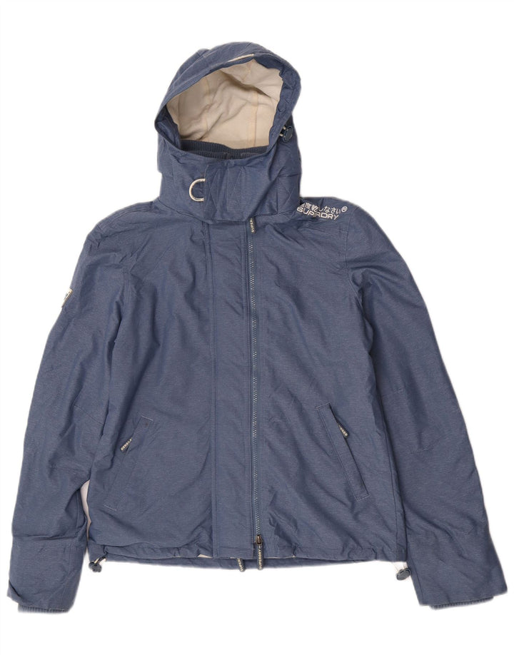 Superdry Chaqueta Cortavientos Gráfica para Mujer UK 44 Azul Medio