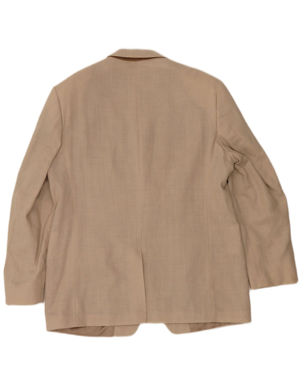 Marks & Spencer Chaqueta tipo blazer con 2 botones para hombre UK 44 XL Beige Linen