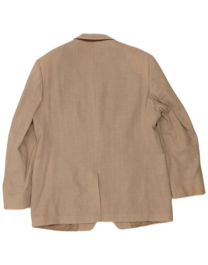 Marks & Spencer Chaqueta tipo blazer con 2 botones para hombre UK 44 XL Beige Linen