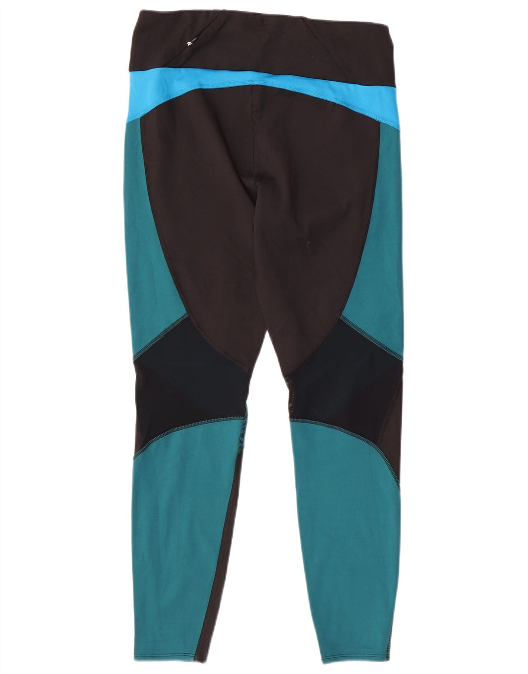 Marks & Spencer Leggings para mujer UK 44 Mediano Negro Colorblock Poliéster