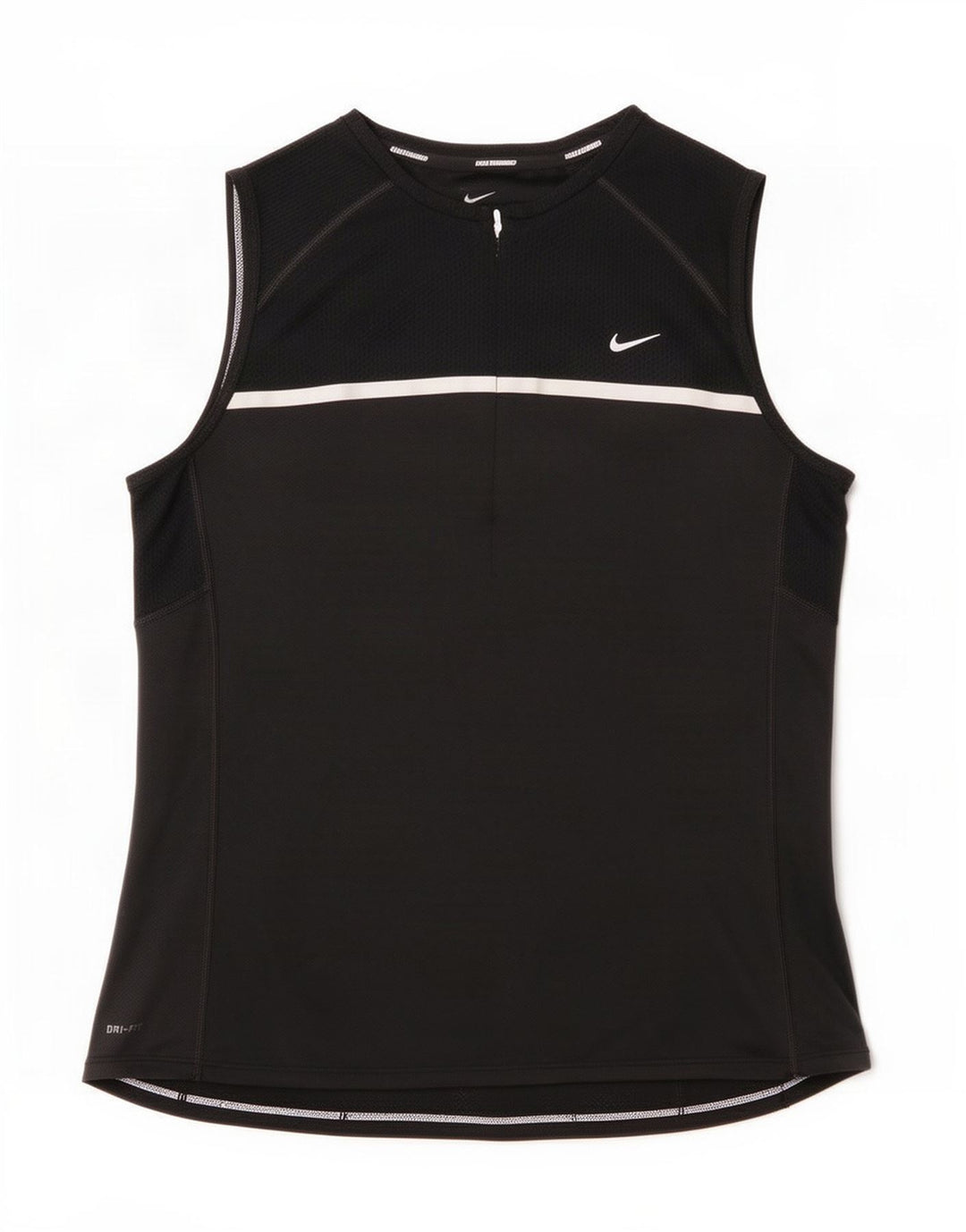 Nike - Camiseta sin mangas Dri Fit para mujer, talla 40, color negro
