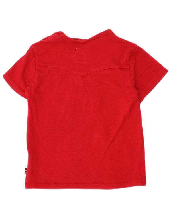LEVI'S Camiseta gráfica para bebé niño 18-24 meses Algodón rojo