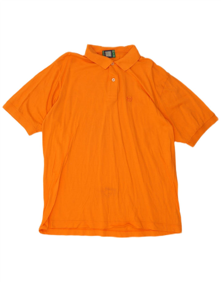 Sergio Tacchini Polo Hombre XL Naranja Algodón