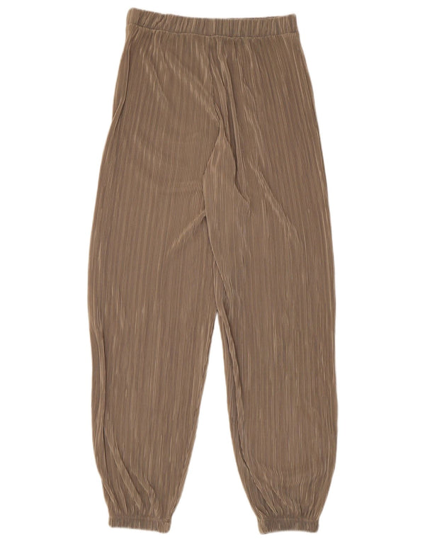 Zara Mujer Joggers Pantalones Casuales Pequeño W26 L27 Caqui
