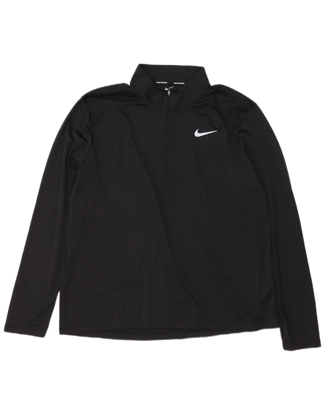 Nike Dri Fit - Chándal con cremallera y cuello para hombre, talla 2XL, poliéster negro