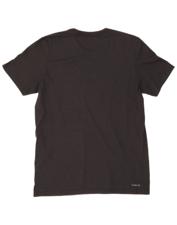 Adidas Mens Orlando Graphic Camiseta Top Medio Negro Poliéster