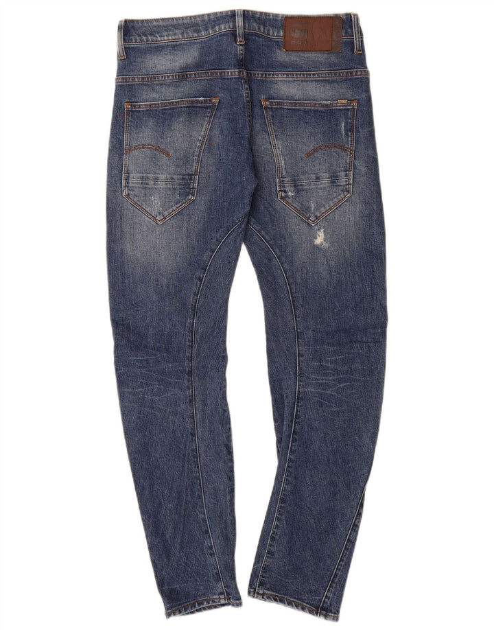 Vaqueros ajustados desgastados para hombre G-Star W29 L30 Algodón azul