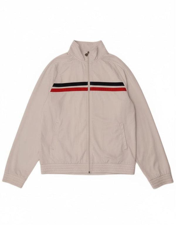 Fila Chaqueta de chándal para hombre 2XL Poliéster a rayas blancas
