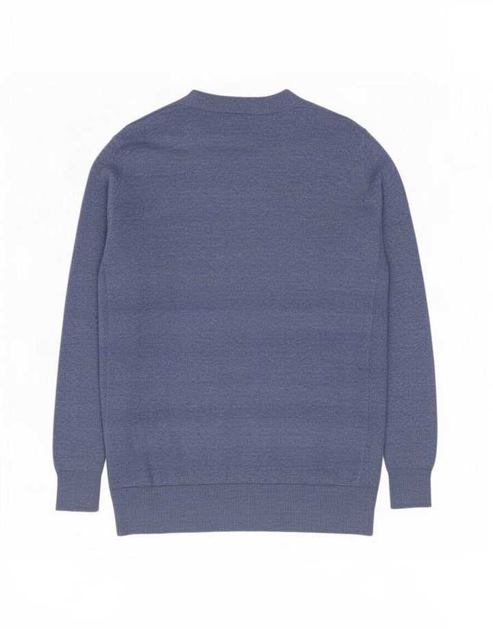 Marks & Spencer Suéter tipo cárdigan abierto para mujer Reino Unido 40 Medio azul moteado