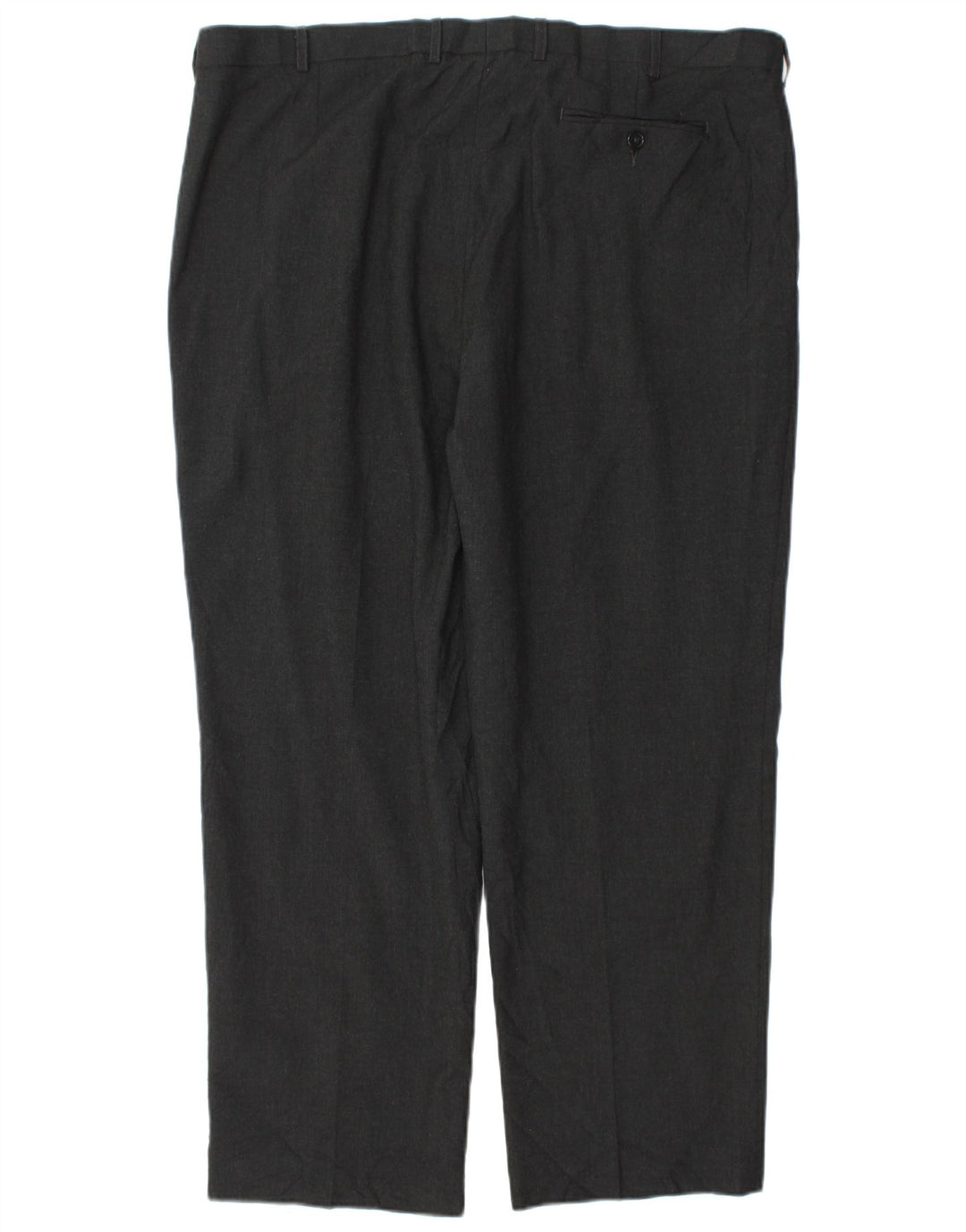 Marks & Spencer Pantalón de traje cónico para hombre W42 L29 Poliéster gris