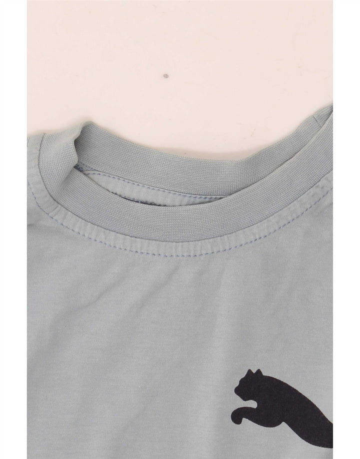 Puma Camiseta gráfica para niño 9-10 años Gris