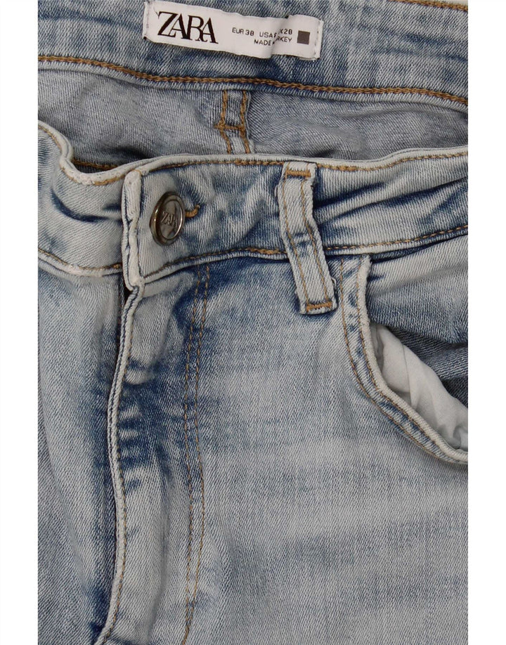 Zara Jeans Acampanados Para Mujer EU 38 Small W28 L34 Azul