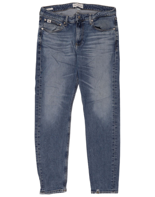 Calvin Klein Jeans Slim Tapered para Hombre W32 L32 Algodón Azul