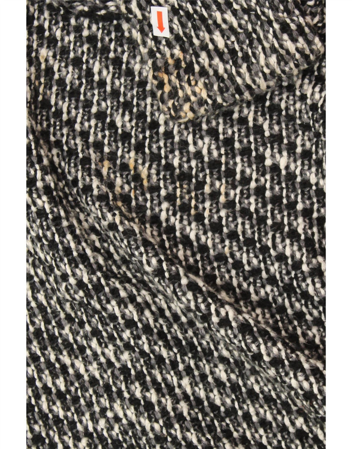 ZARA Suéter tipo cárdigan abierto extragrande para mujer UK 44 Mediano Negro moteado